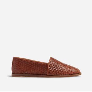 Nisolo Mara Woven Slip On Brown 9 Like New